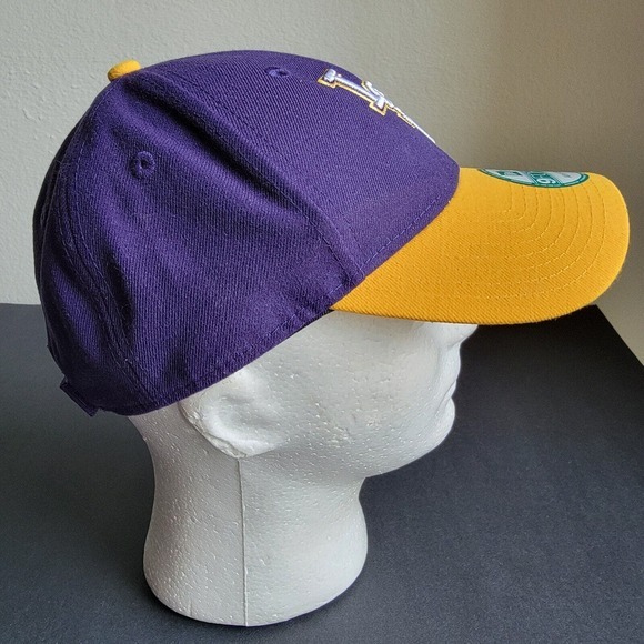 LSU Tigers New Era 9FORTY Adjustable Hat Cap Purple & Gold - Louisiana St 2 Tone - Picture 5 of 8
